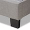 Baxton Studio Cassandra Modern Light Grey Upholstered Full Size Bed 136-7457 - alternate 2